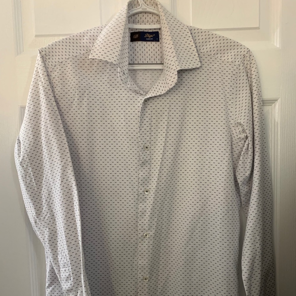Used like new printed cotton Men slim fit size S